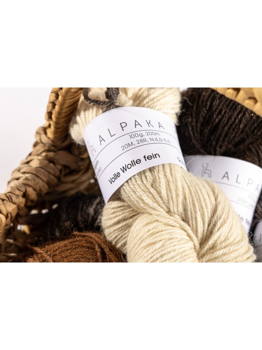Alpaka Wollgarn in verschiedene Farben